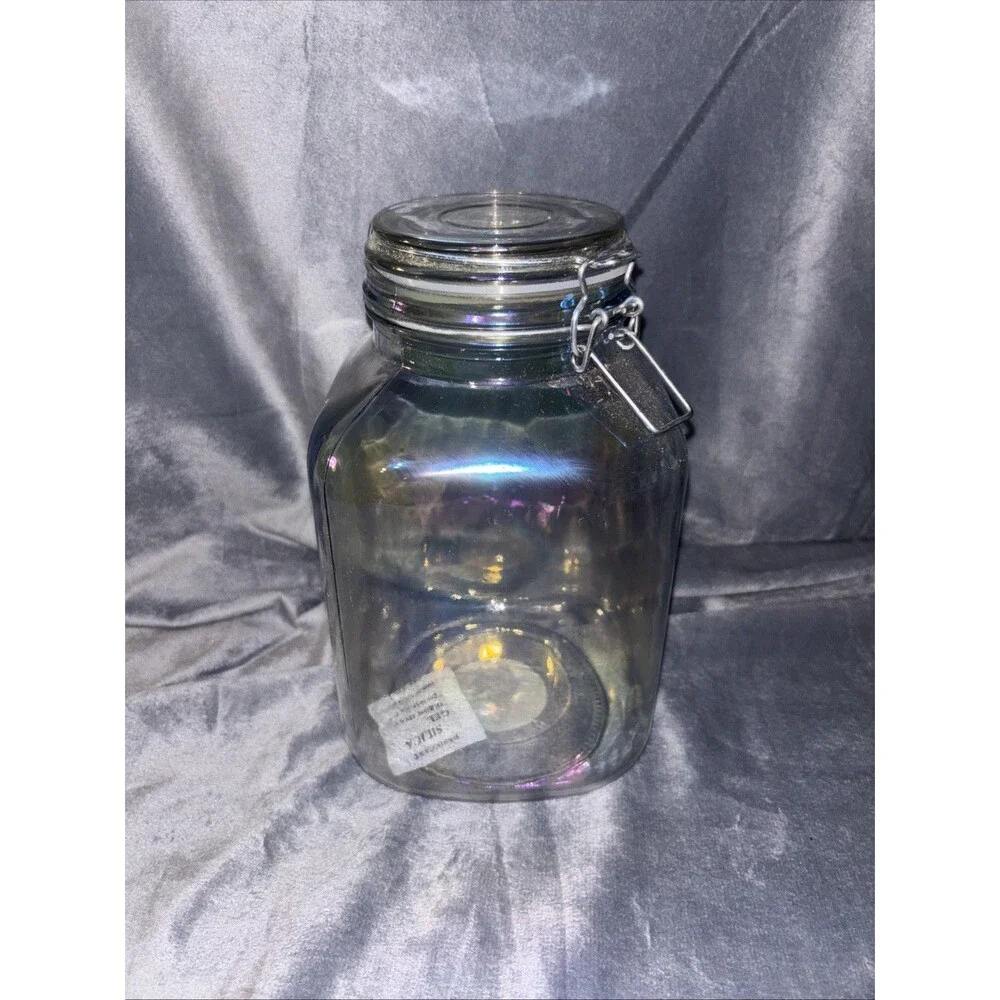 Clear Iridescent Bail & Trigger Canister